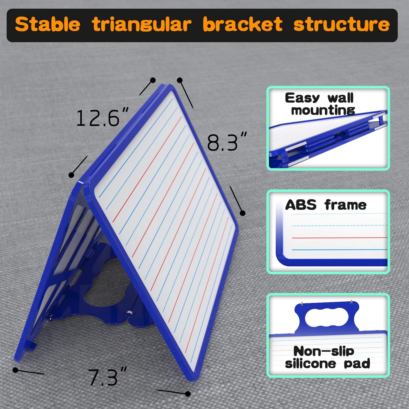 Portable Handheld White Board, DoubleSided Dry Erase Board