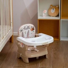 LADIDA Booster Seat And High Chair – Easy To Fold And Transport, Adorable Bunny Design | 152 - Mixed colors - View 2