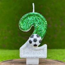 Football Shaped Birthday Candles Decorations, Suitable For All Ages Sports Theme - Multicolor - View 7