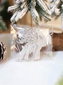 12pcs/Set Creative Transparent Icicle Ornaments, New Christmas Tree Hanging Decorations,Christmas - Silver - View 4