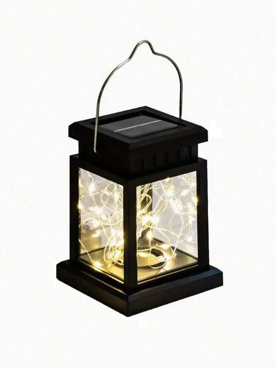 Solar Powered LED Star Copper Wire Light, Waterproof Outdoor Hanging