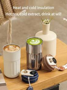 Smart Double-Wall Vacuum Insulated Coffee Cup - Seamless Stainless Steel 316 Design - Perfect For Men & Women, Office & Outdoor Adventures - Durable, Rust-Resistant, Easy-Carry Mug