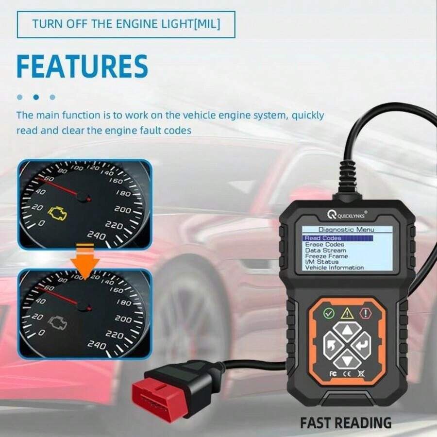 Car Code Reader,OBD2 Car Code Scanner Check Engine Light Fault