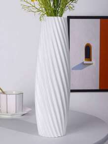 1pc European Style Hydroponic Vase With Creative Decorative Design, Plastic Flower Vase Gifts Birthday Graduation