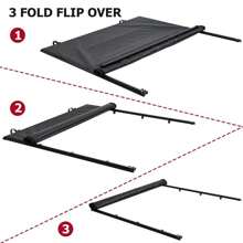 MERXENG Truck Bed Tonneau Cover For For-D Rang-Er, CHEINAUTO Soft Roll Up Truck Bed Tonneau Cover For For-D Rang-Er 5ft 2019-2023 - Black - View 5