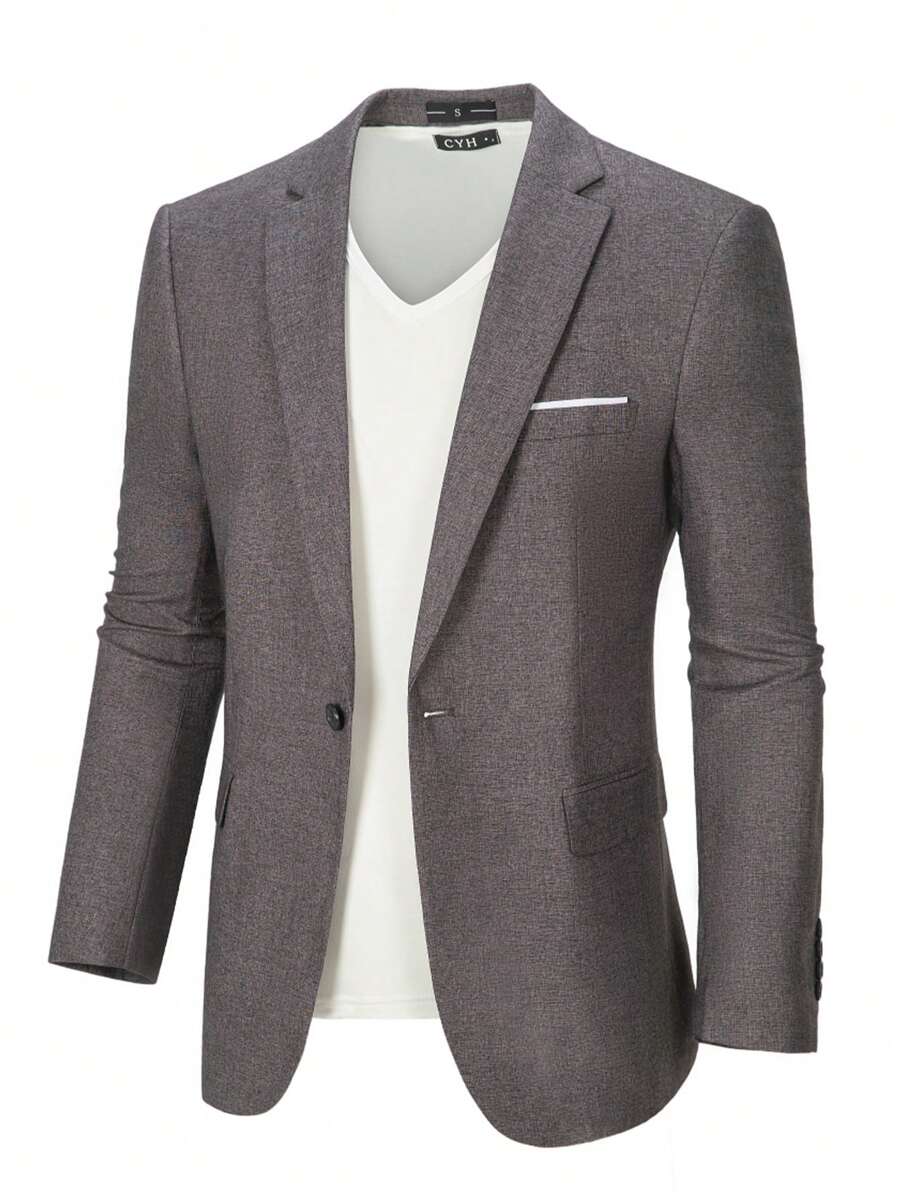 Men's Jacket Light Weight Single Coat Men's Sport Coats & Blazers Concert Graduation Season Size XS-3XL Men's Spring New Products Suit Sets For Wedding Concert  Graduation Season - Màu xám đen - Xem 1