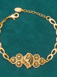 5pcs/Set Golden Vine Branch Design Multi-Layer Necklace, French Romantic Dubai Style, Luxury Gift Set For Weddings, Parties, Holidays