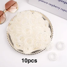 10/20 Pcs Spiral Hair Ties Spiral Hair Ties For Women Ponytail Holder Spiral Rubber Band For Hair Spring Rubber Band Ponytail Holders Hair Elastics Hair Rubber Bands Scrunchies Hair Rope Elastic Hair Tie