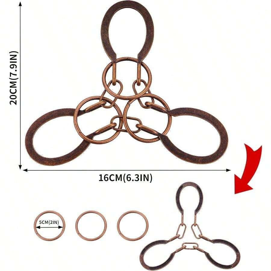 Brain Teaser Puzzles 2 PCS Metal Puzzles Kit Metal Cast Puzzle Games