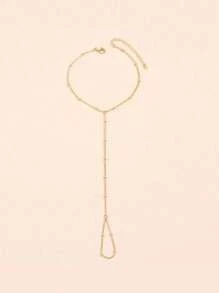 极简主义手套手链 - 金色 - 查看 6