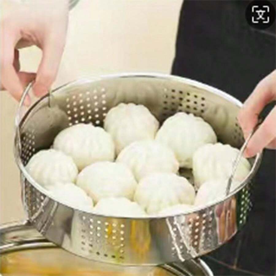 Stainless Steel Pot With Steamer Rack Set, Thick Steamer Pot And Soup ...