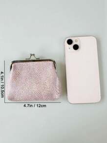 Textured Fabric Small & Card Holder Velvet Material Gifts Essentials Items For Women Wallet Mini Wallet Purse Wallet Coin Wallet