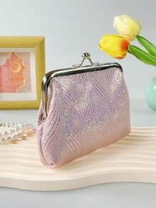 Textured Fabric Small & Card Holder Velvet Material Gifts Essentials Items For Women Wallet Mini Wallet Purse Wallet Coin Wallet