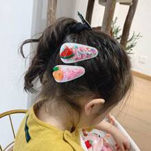 Kit 5 Pzs Broches Horquillas Cucas De Cabello Para Niñas - Rosa - Ver 3