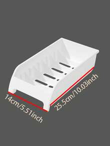 1 pièce Égouttoir de cuisine, étagère de rangement multifonctions pour bols, assiettes et ustensiles - Blanc - Voir 4