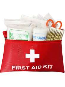 1pc Portable Travel First Aid Kit, Outdoor Emergency Medical Bag, Household Small Pill Case Storage Bag For Travel Storage Bag,Makeup Bag,Cosmetic Bag,Vacation Organizer,Large Capacity Makeup Organizer Makeup Case, For Lipstick, Brush, Skincare, Mobile Phone, Coin, Small Items, For Home,Gift,Vacation And Festival Halloween Christmas Multifunctional Use,Boho Vibes - Multicolor - View 10
