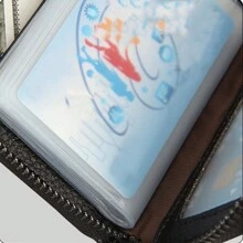 4PCS 22 Card Wallet Business Case Purse Mini Leather Credit Card Holder RFID Blocking UK - Black - View 4