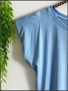 Women's Blouse - 淺藍色 - 查看 2