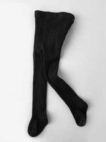 3 Pairs Kids Solid Color Leggings Pantyhose, Versatile Stirrup Tights For Students