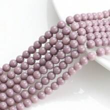Environ 50 pièces Fil de perles en cristal clair de 8 mm, perles de verre pour la conception de bracelets, colliers, décoration de rideaux