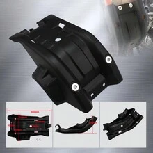 PowerMotor Protector de motor y chasis para motocicleta/moto de campo a través, placa base negra para protección contra raspaduras para modelos EXC-F EXC FE250 FE 350 2017-2022 - Unitalla - Ver 4