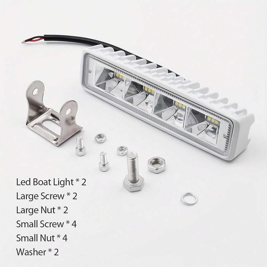 2pcs 72W 20000LM LED Work Light Bar, Led Fog Light 6 Inch Off Road