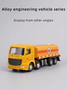 Construction Vehicle Toy Set With Metal Accessories - Includes Transporter Truck, Cement Mixer, Oil Tank Truck, Crane, Small Cars, Sliding And Forward Motion, Simulation Scenes, Realistic Models, Kids Gift, Birthday Gift,Back To School - Engineering Vehicle Toys - View 15