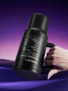 Cốc 40oz có nắp và ống hút, Bình nước cách nhiệt bằng thép không gỉ có quai xách, Bình nước cách nhiệt chân không, Cốc cách nhiệt, Cốc uống nước quà tặng, Giữ lạnh trong 34 giờ hoặc giữ nóng trong 10 giờ, Di động Thích hợp cho cắm trại ngoài trời, Đi bộ đường dài, Lái xe và Du lịch bằng ô tô (Ung thư) - màu đen - Xem 4