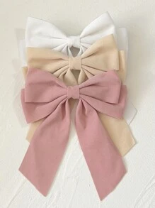 3 bucăți de Crăciun pentru fete, fundite mari de catifea roșii, cu agrafă de păr, de nuntă, panglică lungă, coreeană, ace de păr, accesorii de păr pentru copii