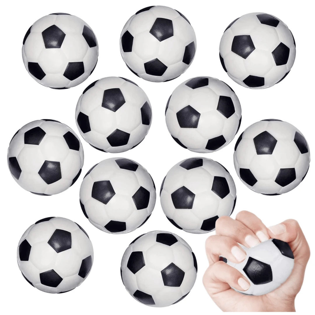 5 pièces - Balle de couleur aléatoire, ballons de football sous pression, balles anti-stress sportives, mini balles moussantes à tripoter, ballons de football en mousse mini à presser pour anniversaire, soulagement du stress, soulagement de l'anxiété, jeux de balle, cadeaux de Noël, cadeaux de remise des diplômes, cadeaux de la fête des pères. Produits de décompression pour adultes