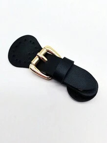 1pc Canvas Bag Wallet Shoulder Strap Connection Leather Buckle, Solid Color Leather Buckle, Vintage Bag Metal Buckle, Used To Seal Shoulder Bag And Clothing Fasteners, Sewn Diy Craft Accessories, Used For Diy Handbags, Leather Craft Bag Wallets - Multicolor - View 10