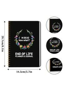 Plan de vida previo - Organizador de funeral de 5.7x8.1 pulgadas con carta a seres queridos, guía de cuidados y página de deseos, sección de documentos importantes