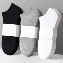3 pares de calcetines blancos de corte alto para mujer, suaves y cómodos, estilo universitario para uso diario - Multicolor - Ver 4