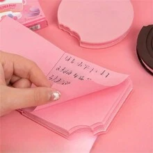 80صفحة/مجموعة دفتر ملحوظات جيب مزين بتصاميم الشوكولاتة والقشدة والفراولة العطرية، بشكل بسكويت وكعكة، قابل للتمزيق، هدية ممتعة للأصدقاء والمكاتب ،لوازم مدرسية