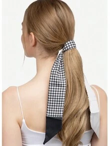 2 件套人字形大花朵双面发带发饰 - 彩色 - 查看 2