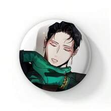 58mm 全新韩国 BL 动漫玫瑰和香槟漫画纽扣别针男孩爱漫画凯撒·温胸针徽章包装饰粉丝收藏最佳礼物 - 58mm - 查看 20
