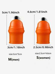 1 chiếc dao ngón tay cái màu cam dùng để hái rau củ quả, đi kèm 5 ống bọc ngón tay, thân thiện với móng tay để hái hoa, gọt vỏ - trái cam - Xem 2
