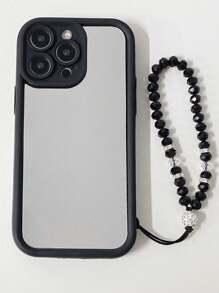 1pc Screen Mesh Design Mirror/Bracelet Style Phone Case Compatible With Iphone-Galaxy-Infinix-Redmi