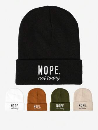 1pc Unisex Y2K Style Skateboard Skull Print Knit Beanie Hat, Outdoor Warm Winter Casual Versatile Ski Cap Suitable For Daily Commute