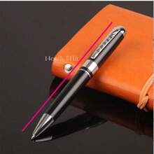 Juego de regalo de un bolígrafo de lujo con recarga de bola de línea negra de 0,5 mm de ancho para hombres y mujeres, profesionales ejecutivos, oficina, bolígrafos elegantes y estuche de regalo clásico, de vuelta a la escuela