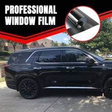20inch * 10FT Uncut Car Window Tint Film Roll 1% / 5% / 15% / 25% / 35% / 50% VLT Auto Window Tint Window Privacy Film, Heat & UV Block And Scratch Resistant, Blackout Window Film For Car Home Office Glass