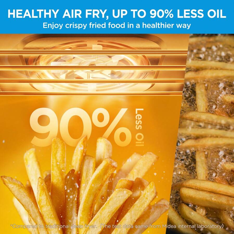 Midea Flexify French Door Air Fryer Toaster Oven Combo, 26.4 QT, Extra