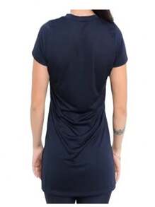 TH6 Kit 4 Women's Dry Fit Polyester T-Shirts With Butt Cover And UV Protection - Đen/Xám/Trắng/Hồng - Xem 4