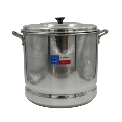 Vaporera Alta Profesional  30 Cm De Aluminio Maytesa 17.8 L