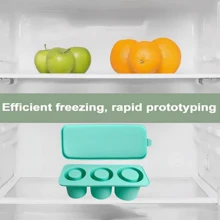 1 个硅胶冰模，带三个隔层，带盖 20/30 盎司（887 毫升）杯子，易于取出冰格，用于冷冻，冰格用于冷冻鸡尾酒、威士忌、饮料、咖啡 - 彩色 - 查看 7