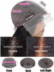 13x6 Deep Wave Lace Front Wigs Human Hair 200% Density 13x6 HD Transparent Lace Frontal Wigs For Women Deep Curly Wigs Human Hair Pre Plucked With Baby Hair Natural Black 26 Inch - Natural Black Color - View 9