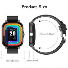 LIGE Lige Smart Watch, Fashionable Smart Watch For Men And Women, 180 MAh Battery Capacity, Waterproof Multi-Sport Mode, Heart Rate Monitoring, Blood Pressure Monitoring, Blood Oxygen Monitoring, Sleep Monitoring, Health Monitoring Smart Bracelet