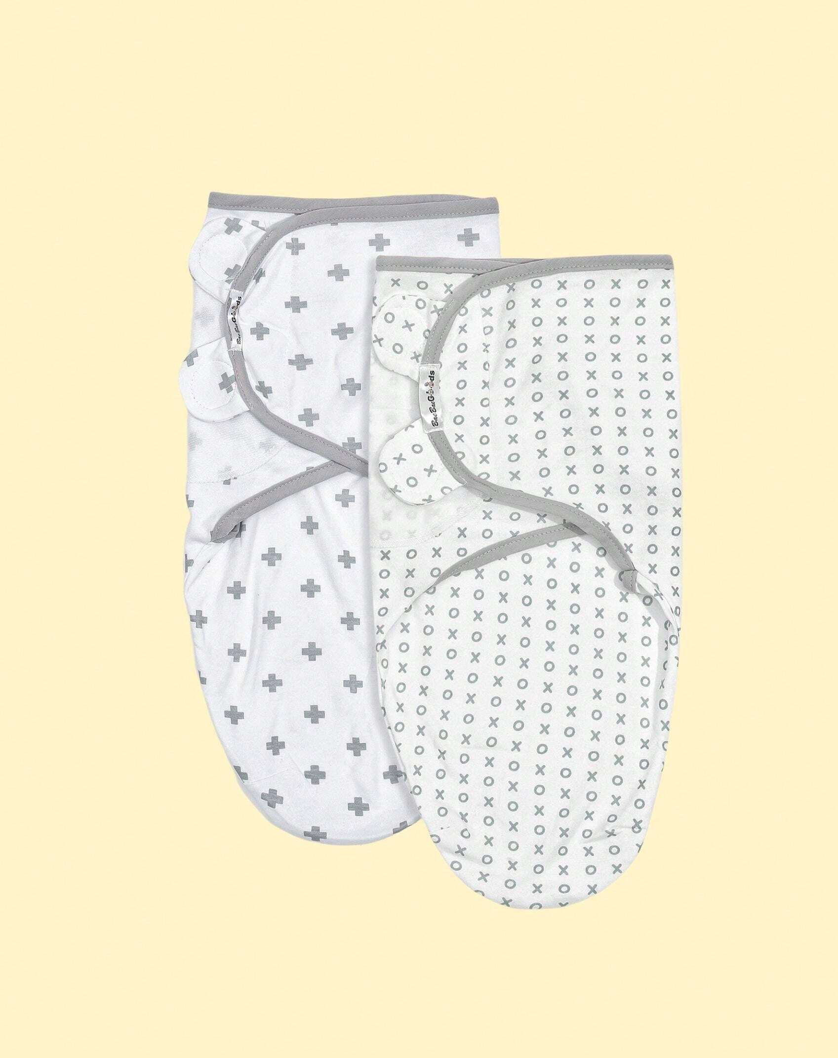 Swaddle Wrap Set Of 2 Baby Swaddling Wrap Blankets For New Born Babies