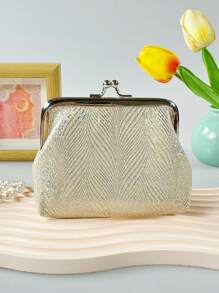 Textured Fabric Small & Card Holder Velvet Material Gifts Essentials Items For Women Wallet Mini Wallet Purse Wallet Coin Wallet