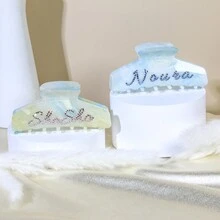 Spersonalizowana spinka do włosów z kryształkami, Kolorowa spinka do włosów, Spinka do włosów z kryształkami, Spinka do włosów z kryształkami, Akcesoria do włosów, Spersonalizowana spinka do włosów z imieniem, Spinka do włosów, Różowy prezent dla księżniczki, Spersonalizowana spinka do włosów z imieniem, Akcesoria do włosów na ślub, Wiosna Lato Jasne kolory